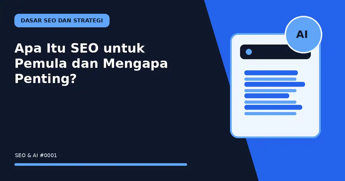 Apa Itu SEO untuk Pemula dan Mengapa Penting?