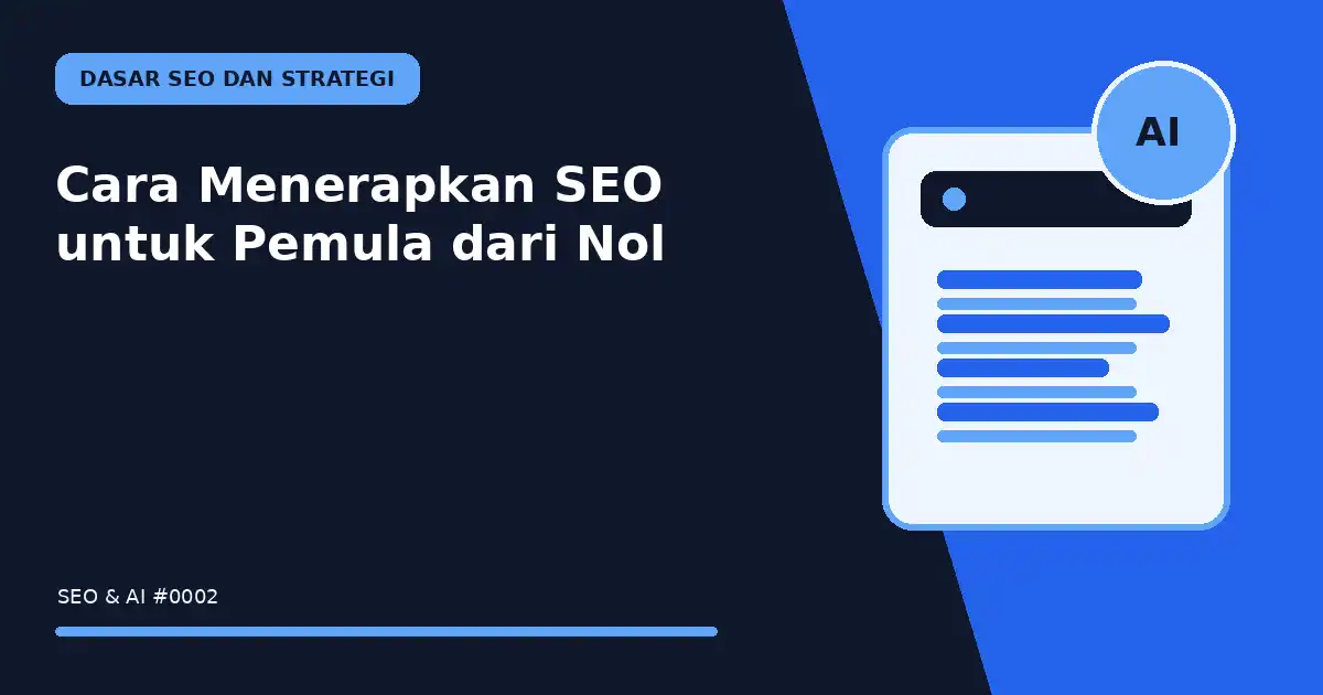 Cara Menerapkan SEO untuk Pemula dari Nol