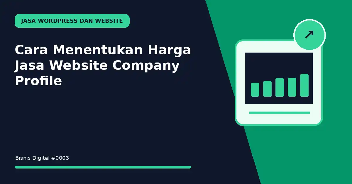 menentukan harga jasa website company profile