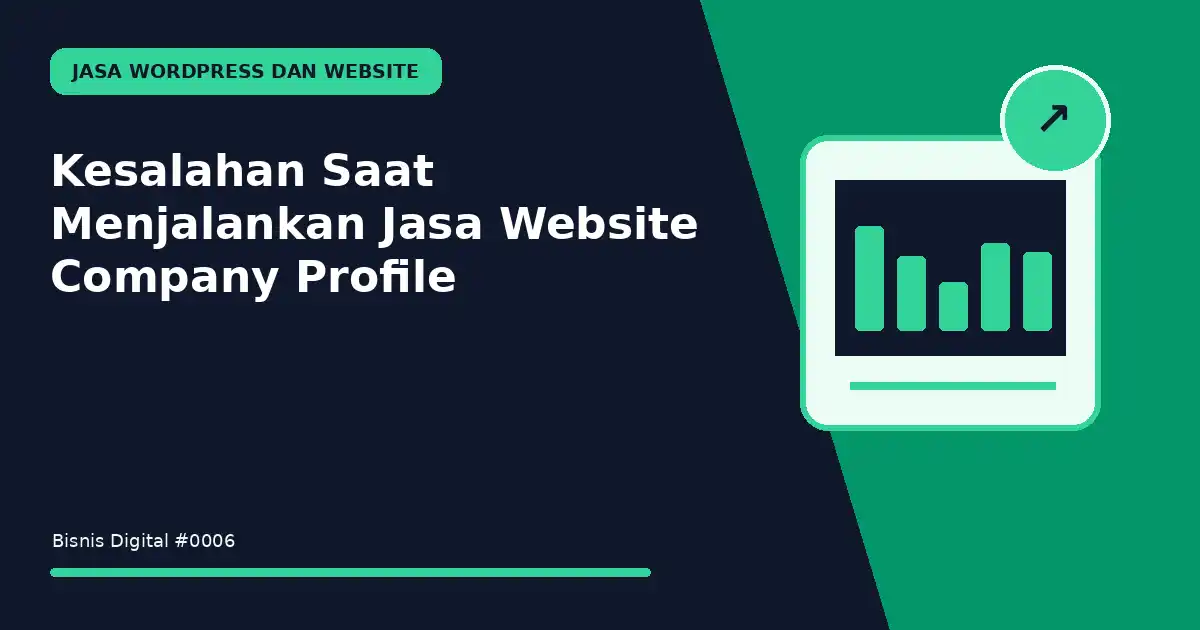 menjalankan jasa website company profile