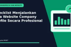 Checklist Menjalankan Jasa Website Company Profile Secara Profesional