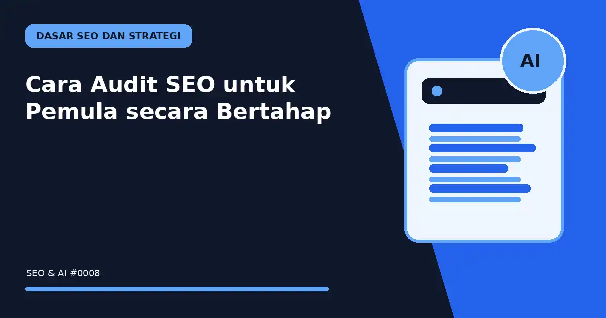 Cara Audit SEO untuk Pemula secara Bertahap
