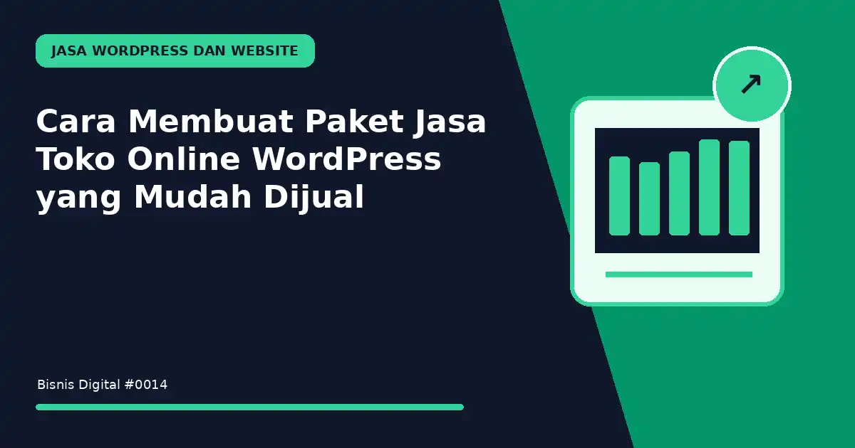 membuat paket jasa toko online wordpress yang mudah dijual
