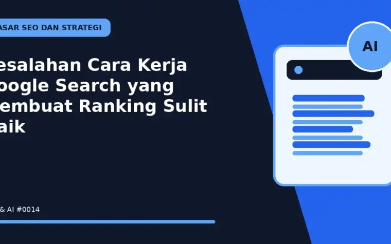 Kesalahan Cara Kerja Google Search yang Membuat Ranking Sulit Naik