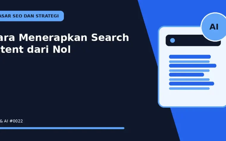 Cara Menerapkan Search Intent dari Nol
