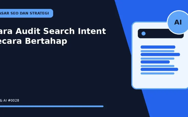 Cara Audit Search Intent secara Bertahap