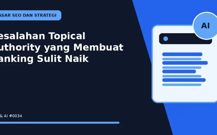 Kesalahan Topical Authority yang Membuat Ranking Sulit Naik