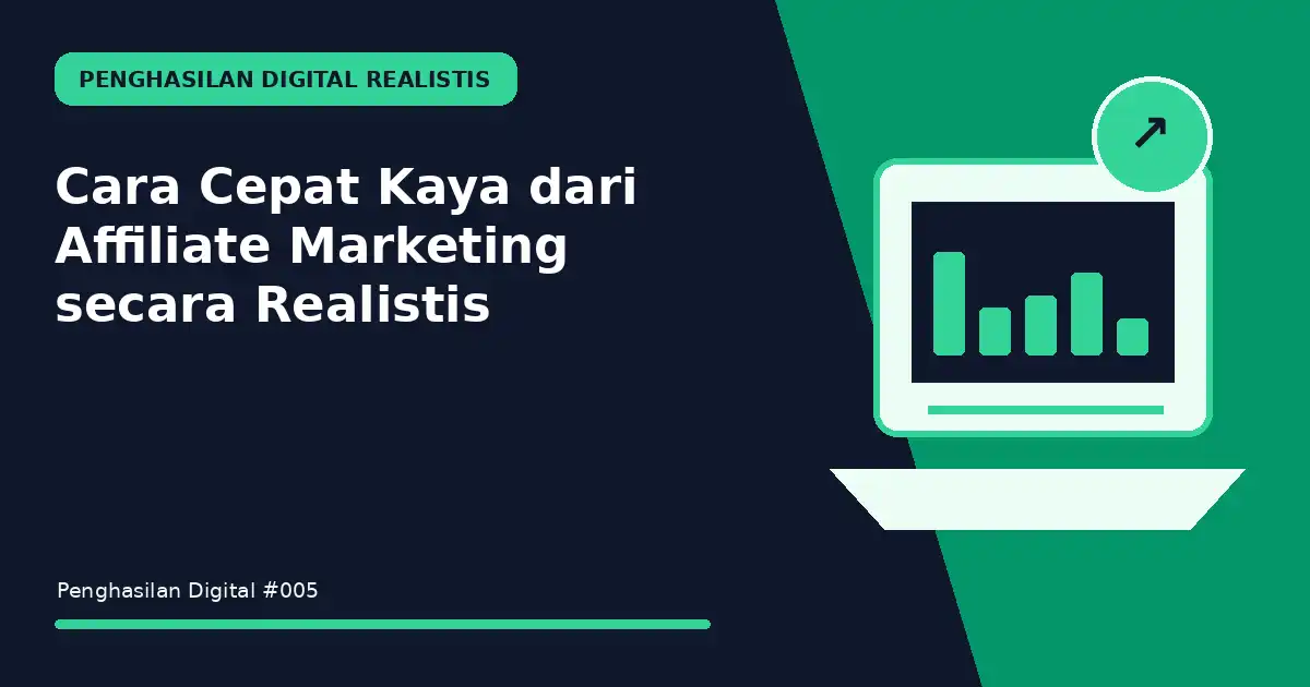cepat kaya dari affiliate marketing secara realistis