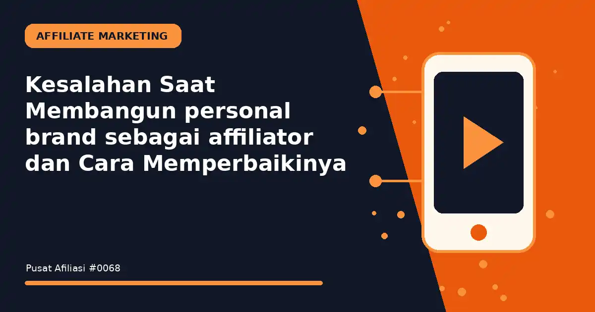 Kesalahan Saat Membangun personal brand sebagai affiliator dan Cara Memperbaikinya