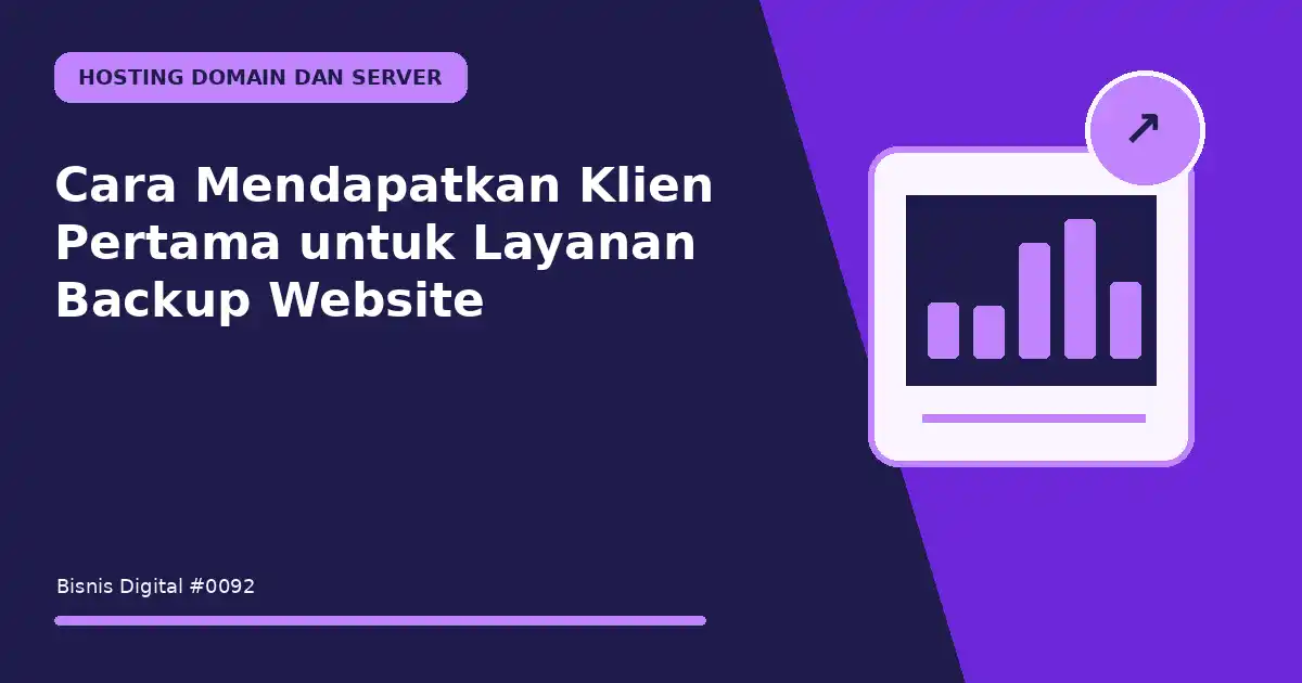 mendapatkan klien pertama untuk layanan backup website