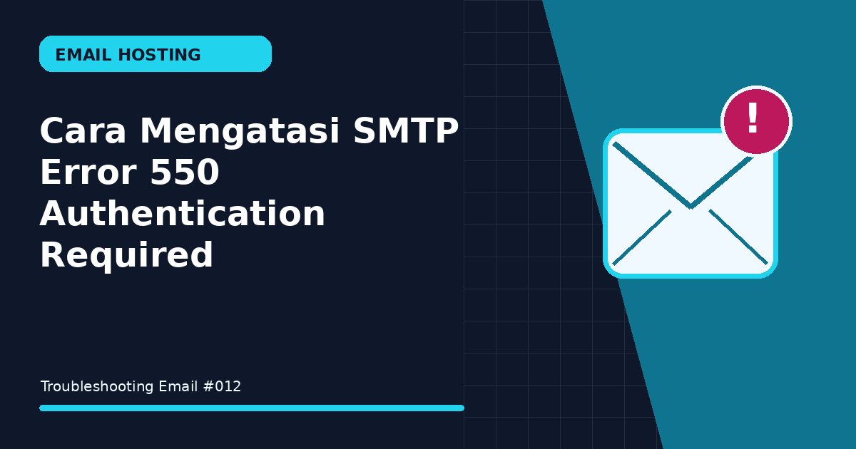 smtp error 550 authentication required
