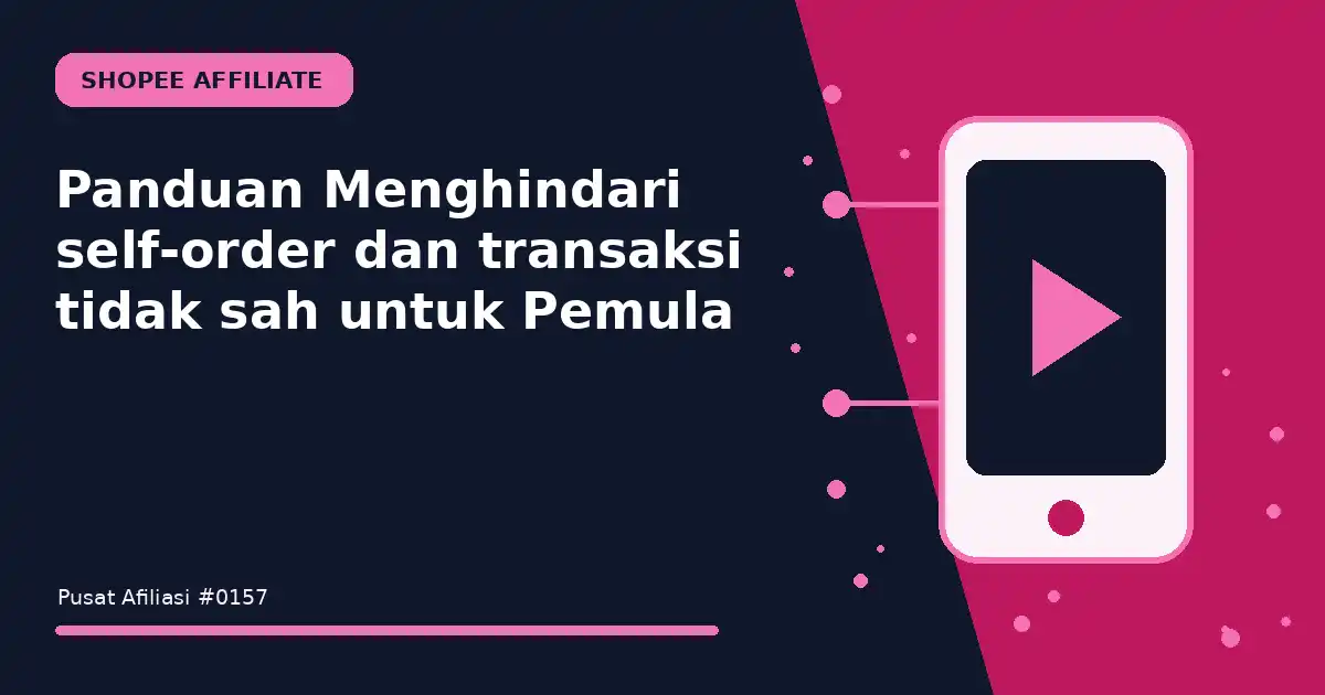 menghindari self-order dan transaksi tidak sah