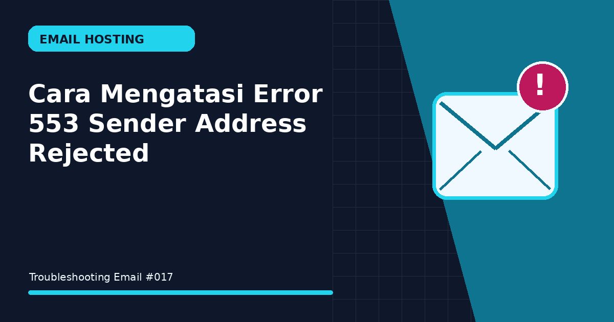 error 553 sender address rejected