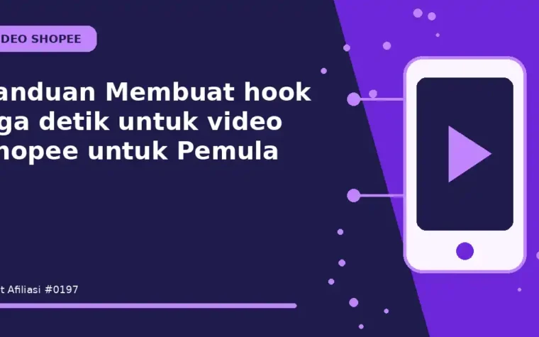 Panduan Membuat hook tiga detik untuk video Shopee untuk Pemula