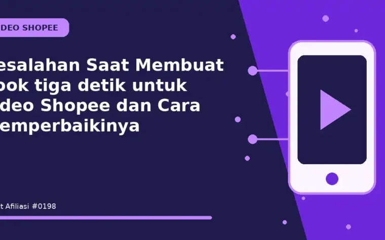 Kesalahan Saat Membuat hook tiga detik untuk video Shopee dan Cara Memperbaikinya