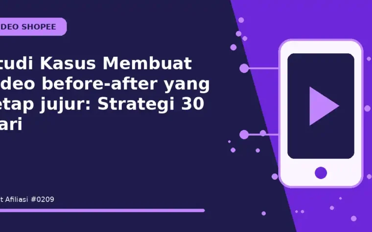 Studi Kasus Membuat video before-after yang tetap jujur: Strategi 30 Hari