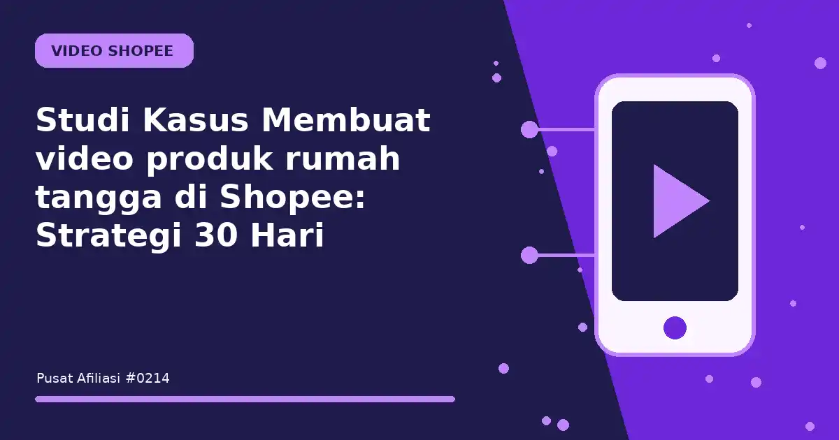 membuat video produk rumah tangga di shopee
