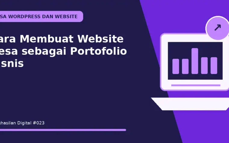 Cara Membuat Website Desa sebagai Portofolio Bisnis