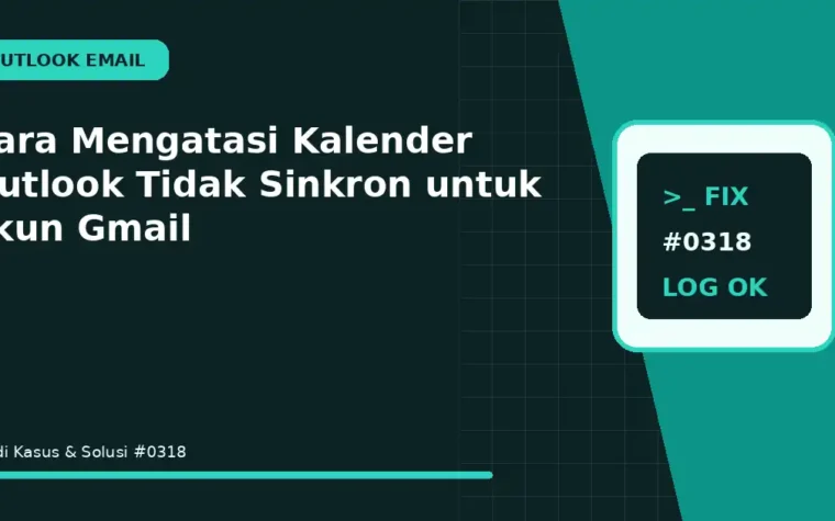 Cara Mengatasi Kalender Outlook Tidak Sinkron untuk akun Gmail