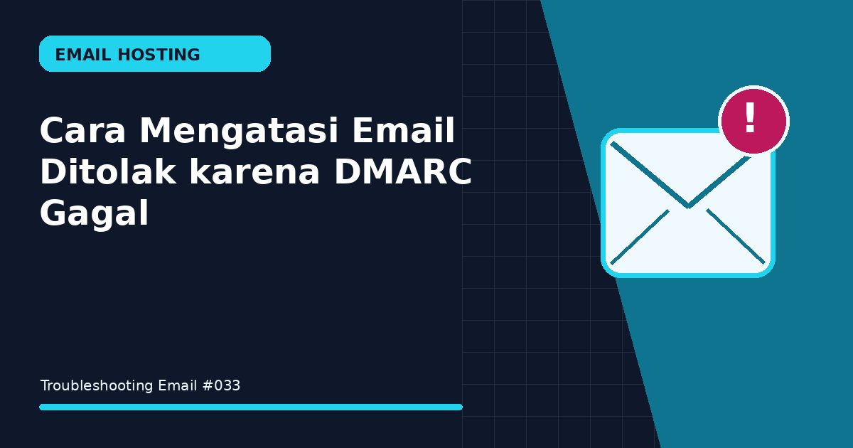 Cara Mengatasi Email Ditolak karena DMARC Gagal
