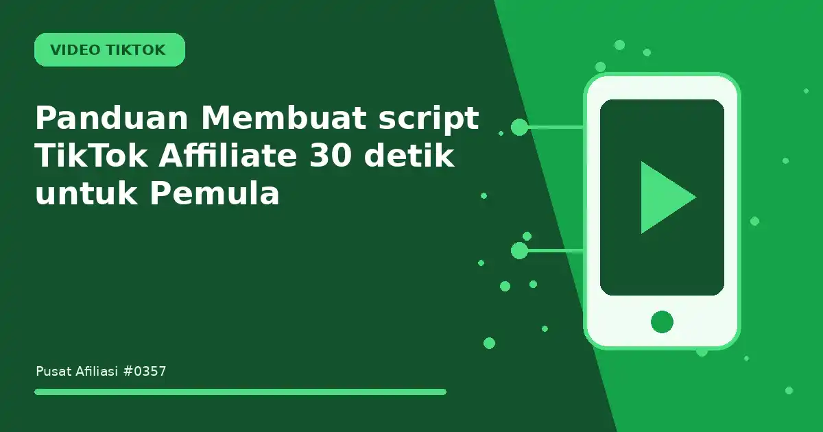 membuat script tiktok affiliate 30 detik