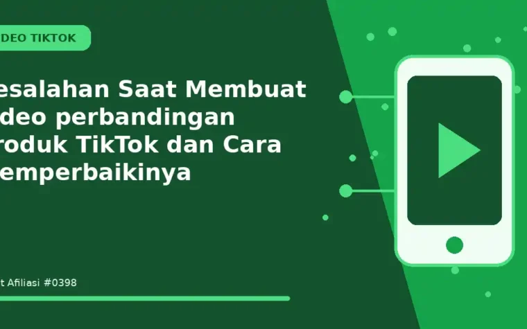 Kesalahan Saat Membuat video perbandingan produk TikTok dan Cara Memperbaikinya