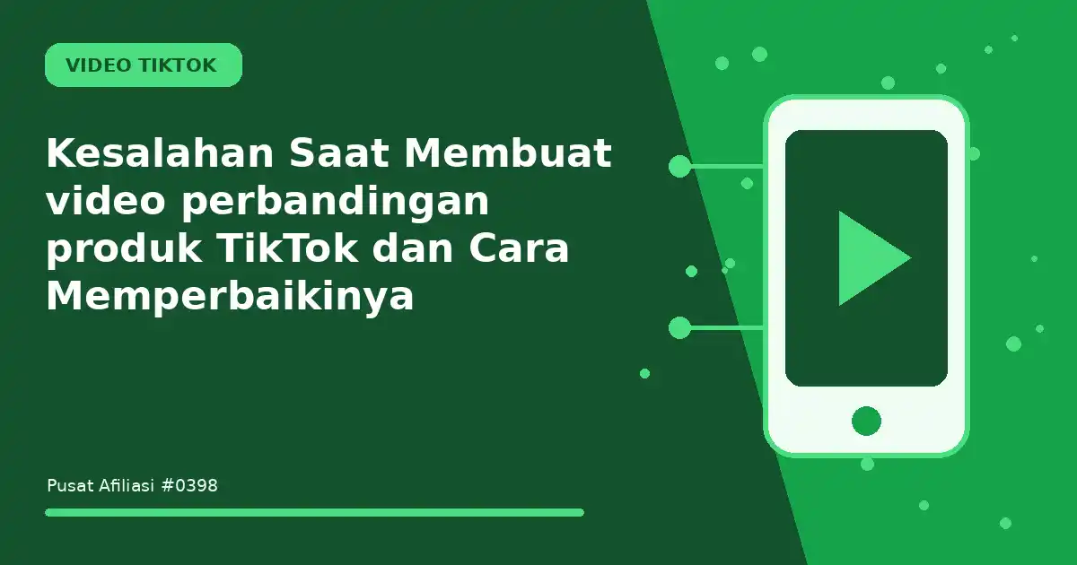 Kesalahan Saat Membuat video perbandingan produk TikTok dan Cara Memperbaikinya