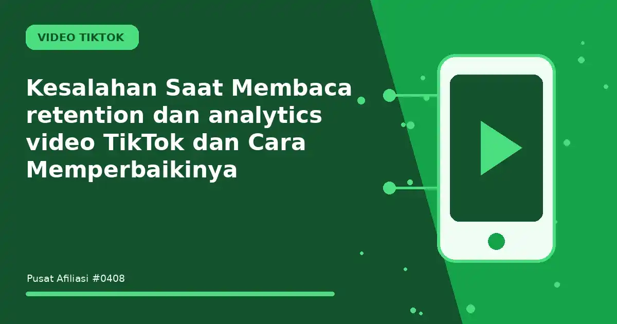 Kesalahan Saat Membaca retention dan analytics video TikTok dan Cara Memperbaikinya