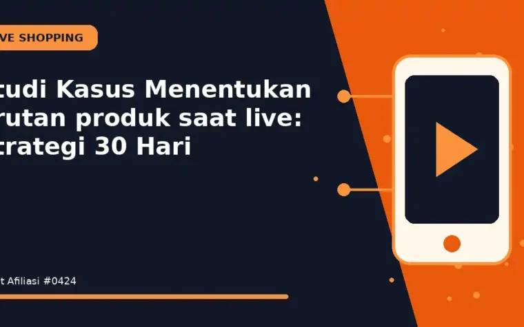 Studi Kasus Menentukan urutan produk saat live: Strategi 30 Hari