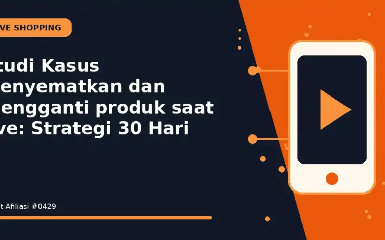 Studi Kasus Menyematkan dan mengganti produk saat live: Strategi 30 Hari