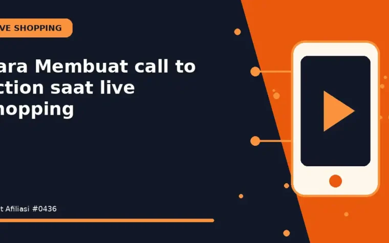 Cara Membuat call to action saat live shopping