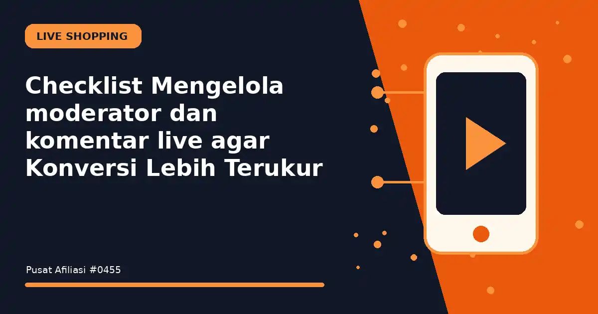 mengelola moderator dan komentar live