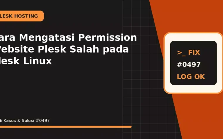 Cara Mengatasi Permission Website Plesk Salah pada Plesk Linux
