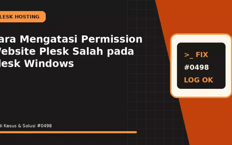 Cara Mengatasi Permission Website Plesk Salah pada Plesk Windows