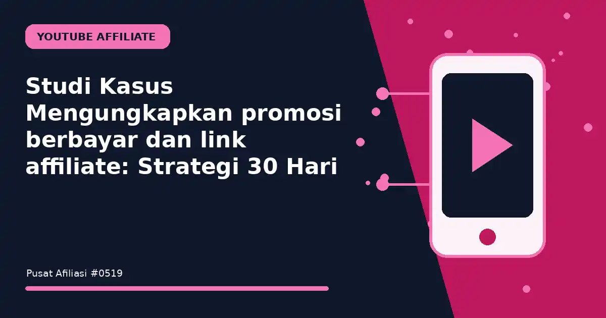 mengungkapkan promosi berbayar dan link affiliate