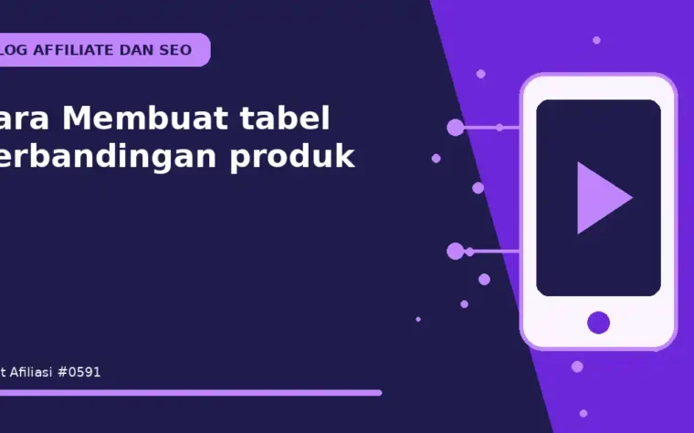 Cara Membuat tabel perbandingan produk