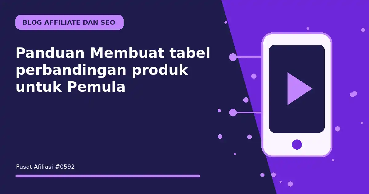 membuat tabel perbandingan produk