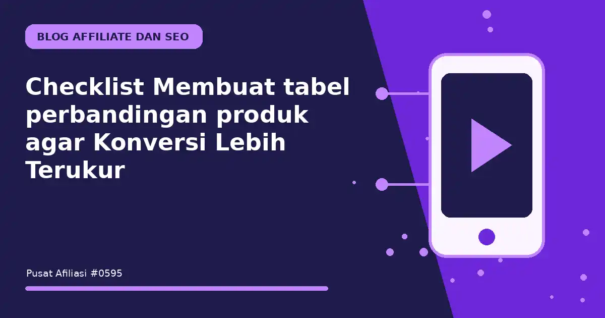membuat tabel perbandingan produk