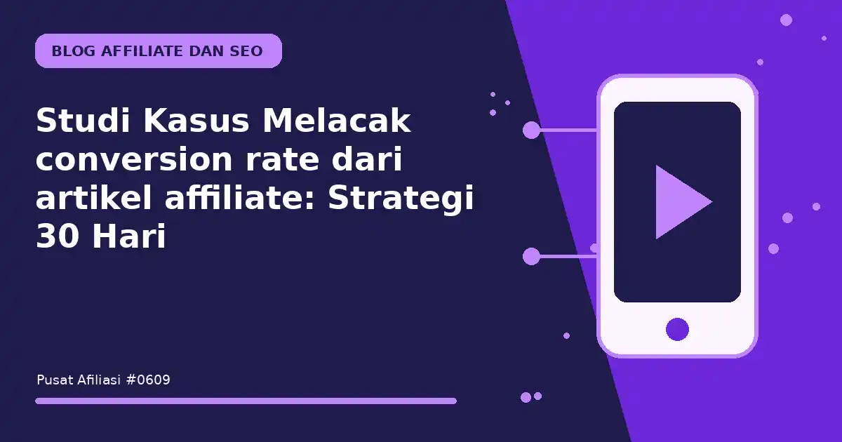 melacak conversion rate dari artikel affiliate