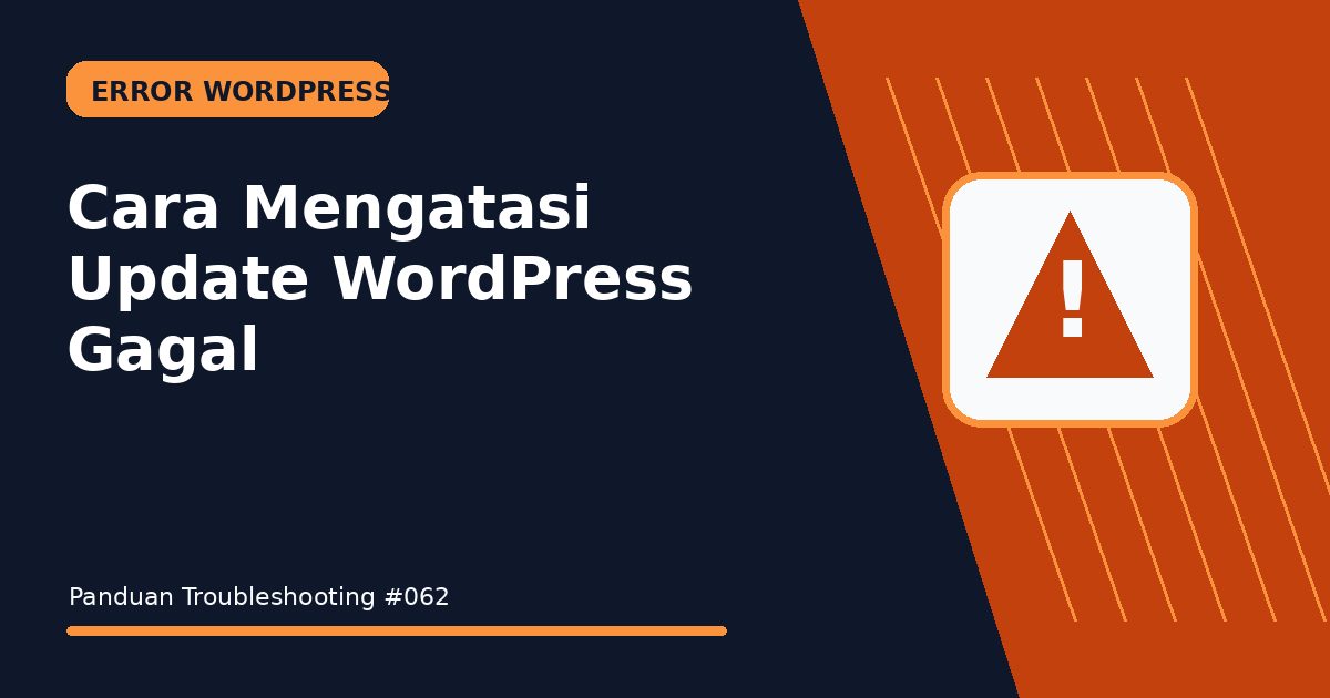 Cara Mengatasi Update WordPress Gagal