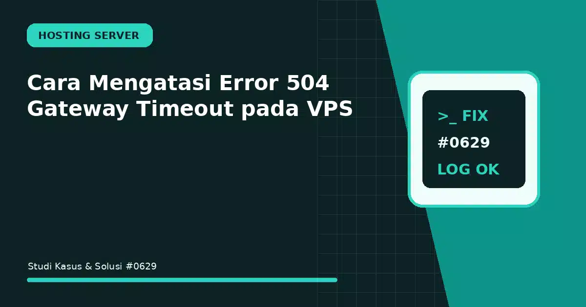cara mengatasi error 504 gateway timeout pada vps