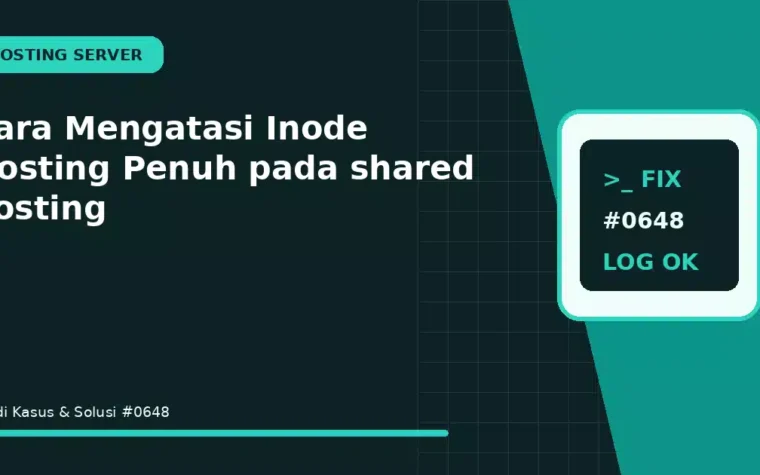 Cara Mengatasi Inode Hosting Penuh pada shared hosting