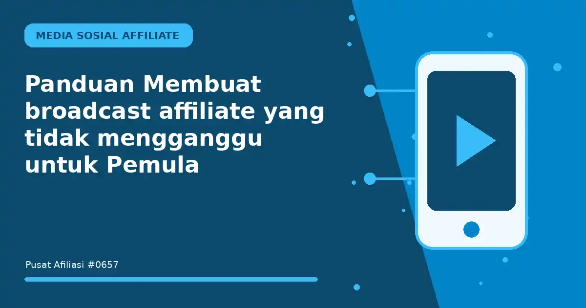 membuat broadcast affiliate yang tidak mengganggu