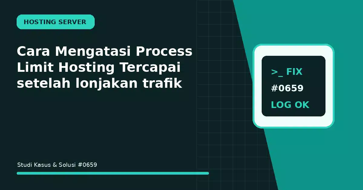 cara mengatasi process limit hosting tercapai setelah lonjakan trafik