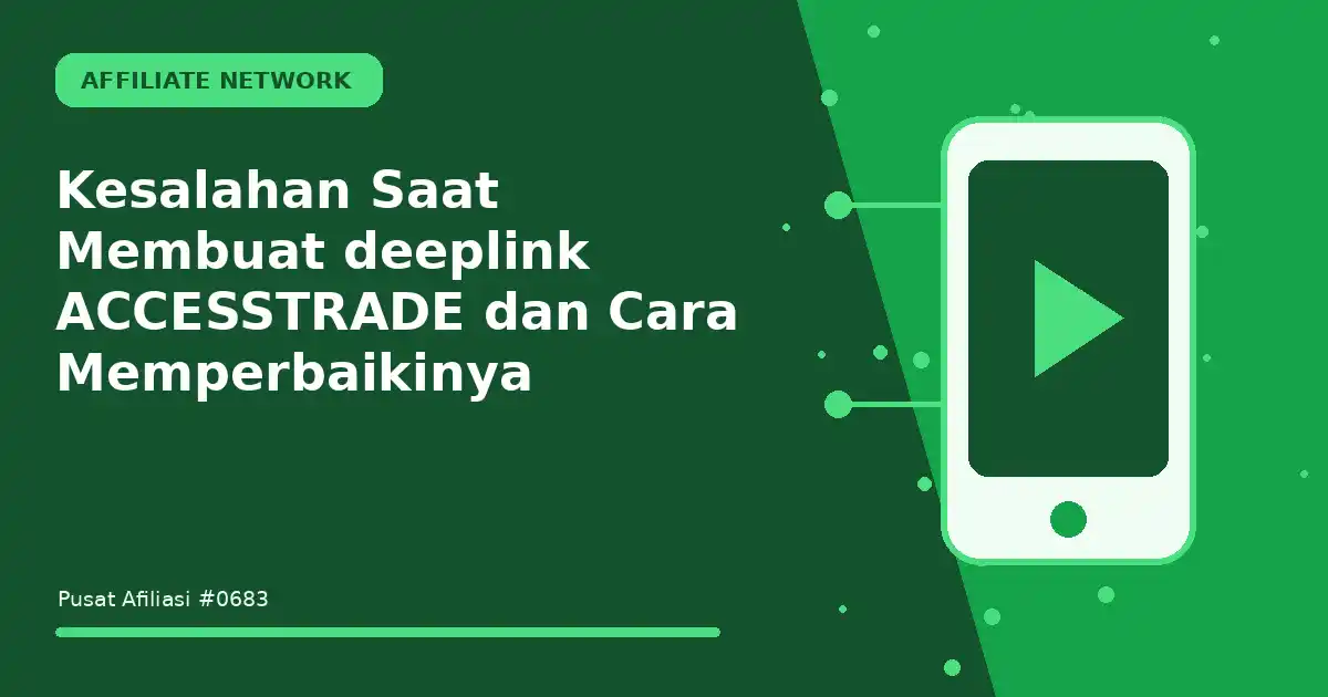 Kesalahan Saat Membuat deeplink ACCESSTRADE dan Cara Memperbaikinya