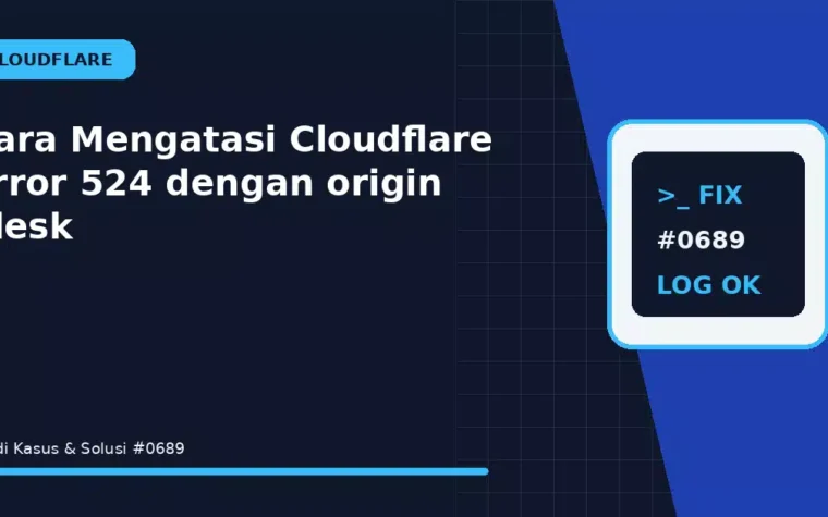 Cara Mengatasi Cloudflare Error 524 dengan origin Plesk