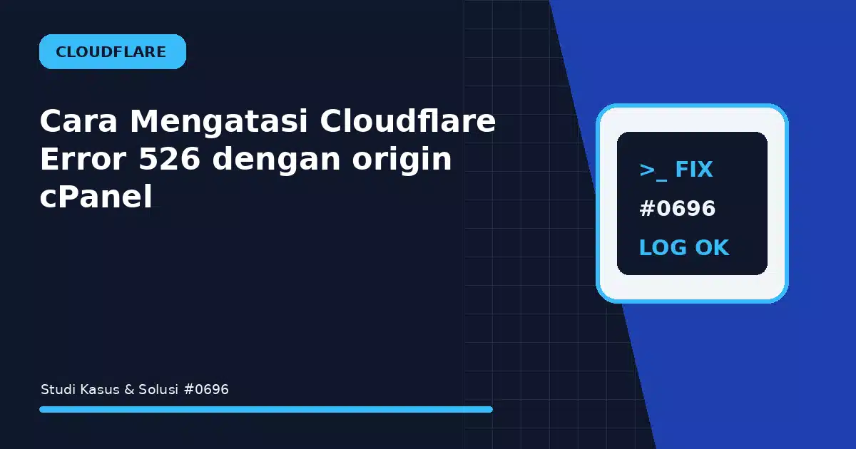 cara mengatasi cloudflare error 526 dengan origin cpanel