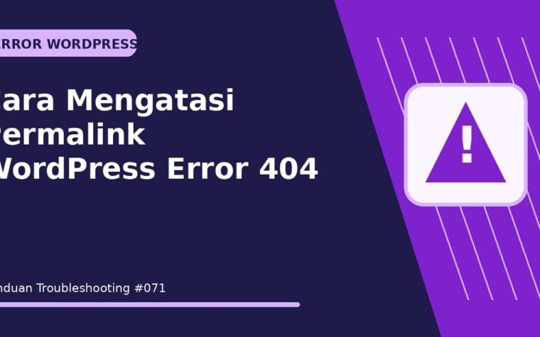 Cara Mengatasi Permalink WordPress Error 404