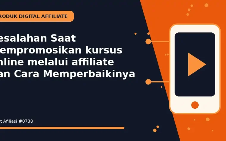 Kesalahan Saat Mempromosikan kursus online melalui affiliate dan Cara Memperbaikinya