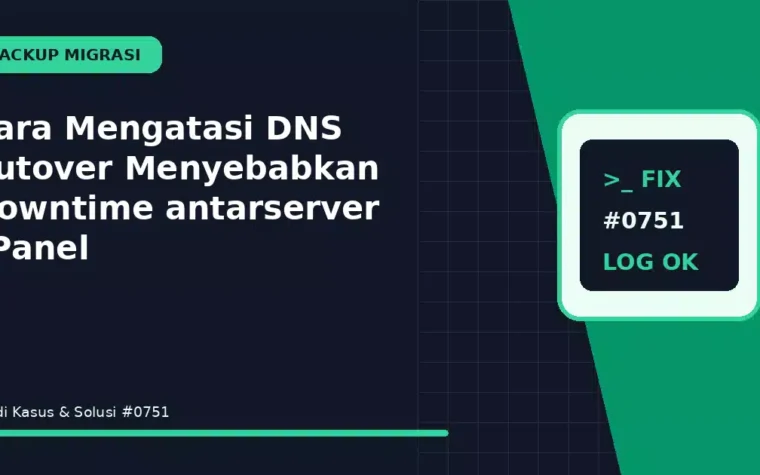 Cara Mengatasi DNS Cutover Menyebabkan Downtime antarserver cPanel